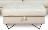 Milky White Modern Storage Ottoman - Liberty -2