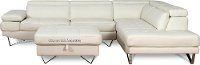 Milky White Modern 2 Piece Sectional - Liberty