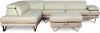 Modern Milky White 2 Piece Sectional Sofa - Liberty