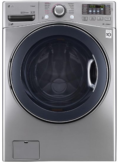 WM3770HVA LG Front Load Washer - 4.5 cu. ft. Graphite Steel
