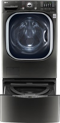 WM4370HKA LG Front Load Washer - 4.5 cu. ft. Black Stainless Steel-3