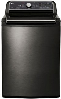 WT7600HKA LG 5.2 cu. ft. Top Load Washer - Black Stainless Steel
