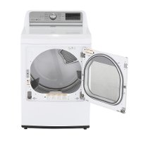 DLEX7600WE LG Electric Dryer EasyLoad Door - 7.3 cu. ft. White-2