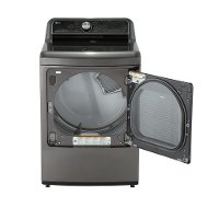 DLGX7601KE LG Gas Dryer with EasyLoad - 7.3 cu. ft. Black Stainless Steel-2