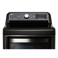 DLGX7601KE LG Gas Dryer with EasyLoad - 7.3 cu. ft. Black Stainless Steel-3