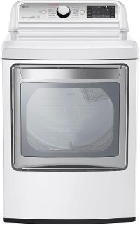 DLGX7601WE LG 7.3 cu. ft. Gas Dryer with EasyLoad Door - White