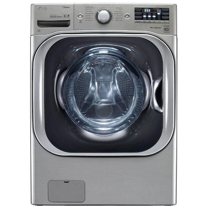 WM8100HVA LG Front Load Washer with TurboWash - 5.2 cu. ft. Graphite Steel