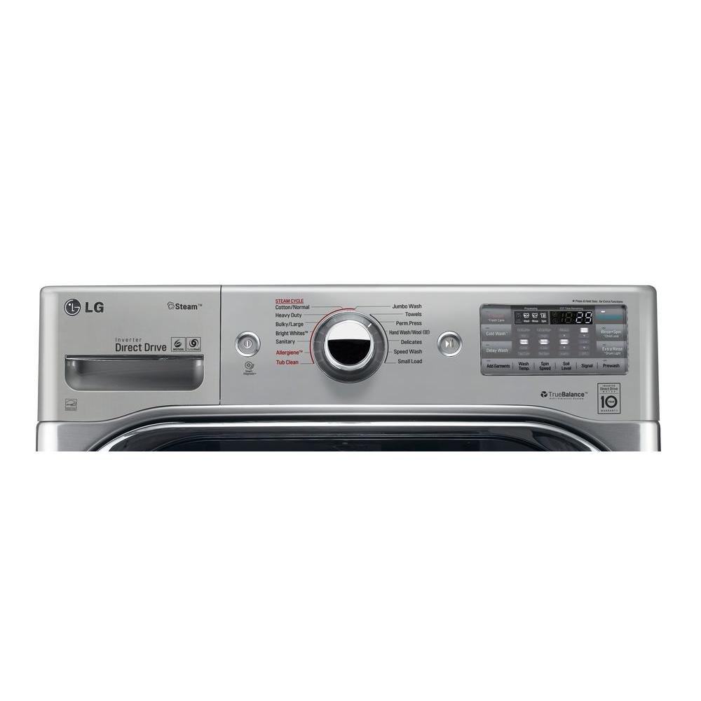WM8100HVA LG Front Load Washer with TurboWash - 5.2 cu. ft. Graphite Steel-2
