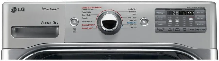 DLEX8100V LG Electric Dryer with Steam Technology - 9.0 cu. ft. Graphite Steel-2