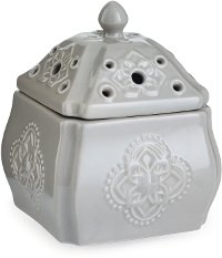 WMCRM/CHATEAU/BREEZE Soft Gray Candle Breeze Fan Fragrance Warmer - Candle Warmers
