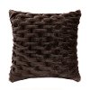 Clearance Brown Faux-Fur Euro Sham - Hutchins