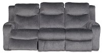 Dusk Gray Power Reclining Sofa & Loveseat - Marvel