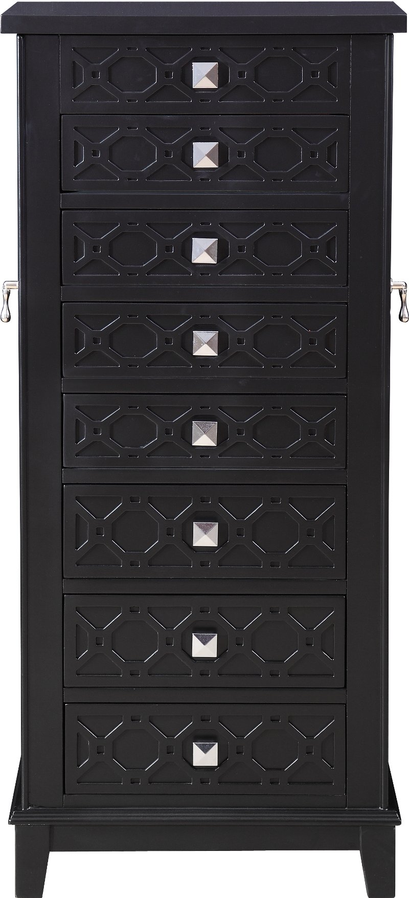 black jewelry chest