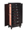 Alpha Black Lift Top Jewelry Armoire-3