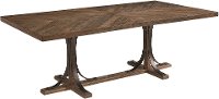 Magnolia Home Furniture Iron Trestle Dining Table