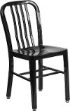 Black Metal Indoor-Outdoor Chair