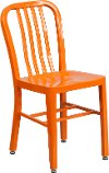 Orange Metal Indoor-Outdoor Chair