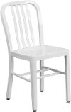 White Metal Indoor-Outdoor Chair
