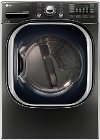 DLEX4370K LG Electric Dryer with Steam - 7.4 cu. ft. Black Stainless Steel