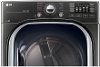 DLEX4370K LG Electric Dryer with Steam - 7.4 cu. ft. Black Stainless Steel-3