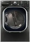 DLGX4371K LG Gas Dryer with Steam - 7.4 cu. ft. Black Stainless Steel
