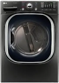 DLGX4371K LG Gas Dryer with Steam - 7.4 cu. ft. Black Stainless Steel