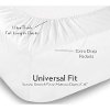 MA06QQWHCS White Cotton Blend Queen Sheet Set-2