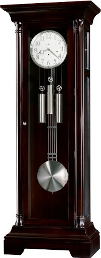 Transitional Black Seville Floor Clock