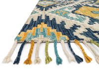 Magnolia Home Furniture 2 x 4 X-Small Green & Gold Area Rug - Brushstroke