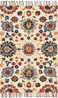 Magnolia Home Furniture 2 x 4 X-Small Red and Blue Rug - Brushstroke