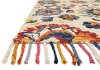 Magnolia Home Furniture 2 x 4 X-Small Red and Blue Rug - Brushstroke-2