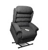 Charcoal Chaise Power Recliner Lift Chair