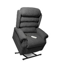Charcoal Chaise Power Reclining Lift Chair
