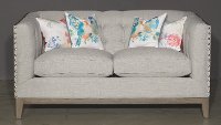 S7456/BENNETTMOON/LV Mid-Century Modern Taupe Loveseat - Gail