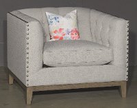 S7457/BENNETTMOON/CH Mid-Century Modern Taupe Chair - Gail