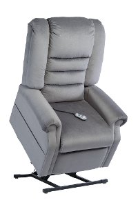 Charcoal Chaise Power Reclining Lift Chair