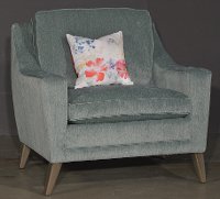 S2847/MILKYWAYSPA/CH Mid-Century Modern Green Accent Chair - Gail