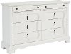 Magnolia Home Furniture French Inspired White Silhouette Dresser