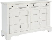 Magnolia Home Furniture French Inspired White Silhouette Dresser