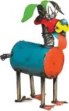 Multi-Color Metal Spring Neck Dog