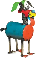 Multi-Color Metal Spring Neck Dog