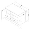 10407 TV Stand for TV's up to 42 Inch with Storage - Axess -4