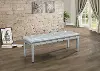 Allura Gray Contemporary Bench