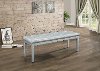 Silver Gray Contemporary Bench - Allura