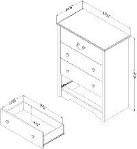 10417 Coastal Blue Chest of Drawers - Aviron -5