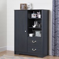 10419 Armoire with Drawers in Blueberry - Aviron