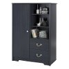 10419 Armoire with Drawers in Blueberry - Aviron -3