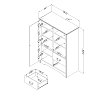 10419 Armoire with Drawers in Blueberry - Aviron -5