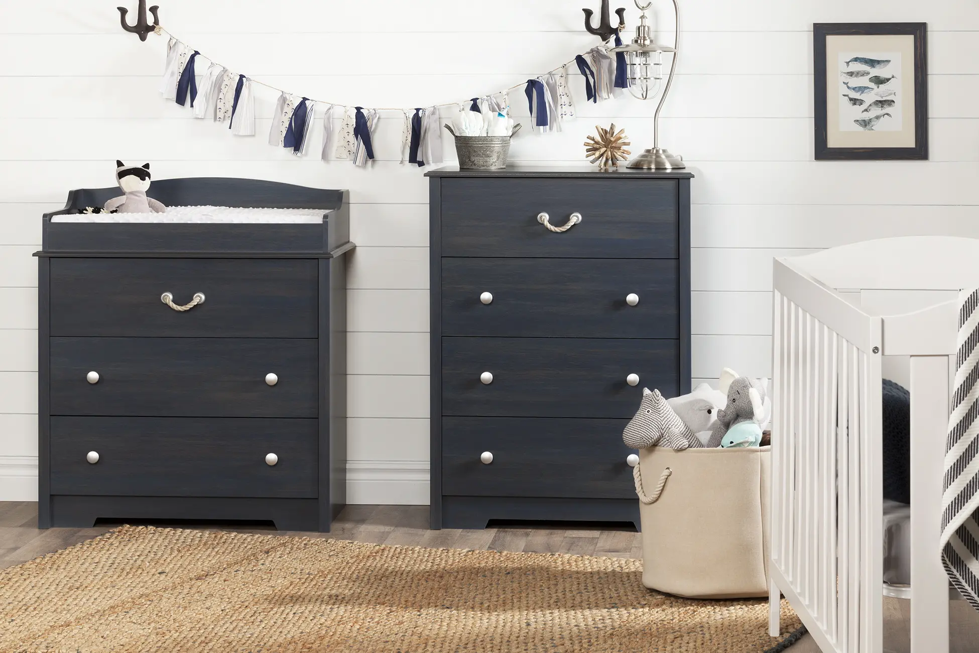 10420 Coastal Blue Changing Table - Aviron-2