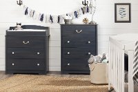 10420 Coastal Blue Changing Table - Aviron -2